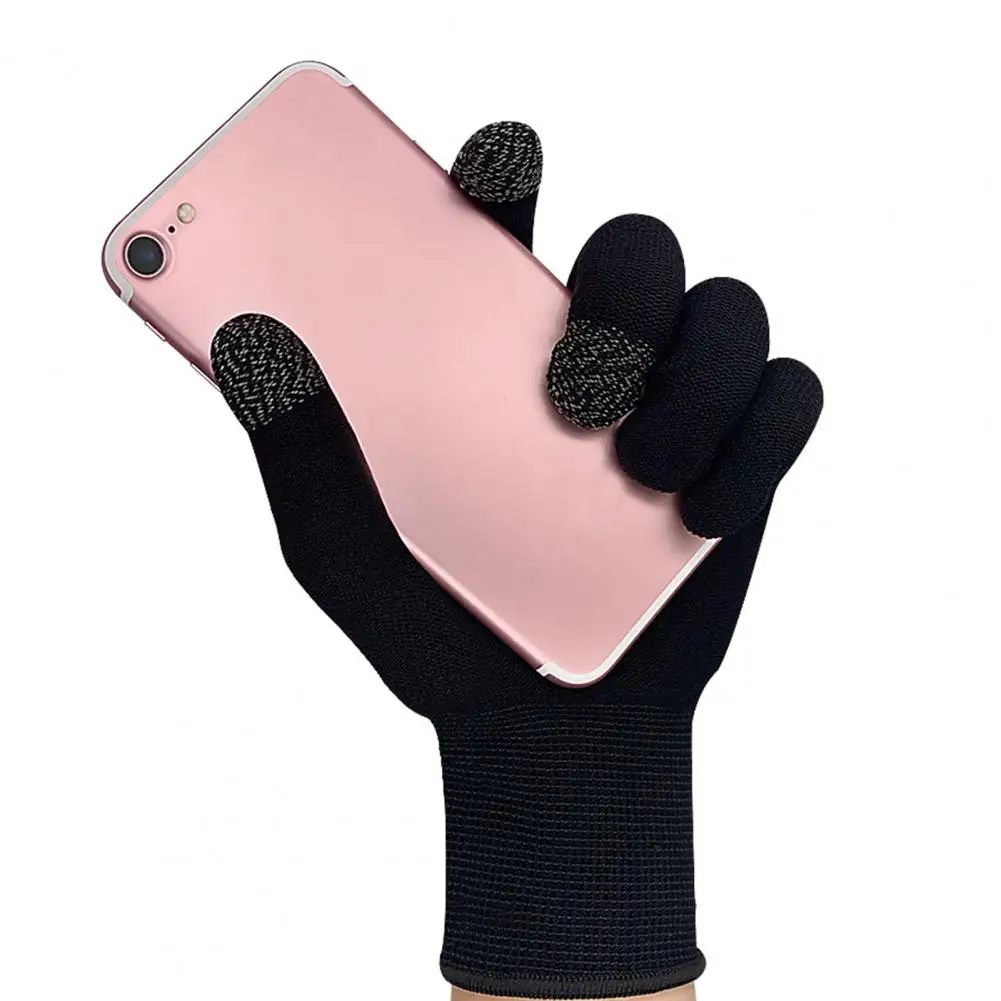 

2pcs Hand Cover Game Controller for PUBG Sweat Proof Non-Scratch Sensitive Touch Screen Gaming Finger Thumb Sleeve Gloves