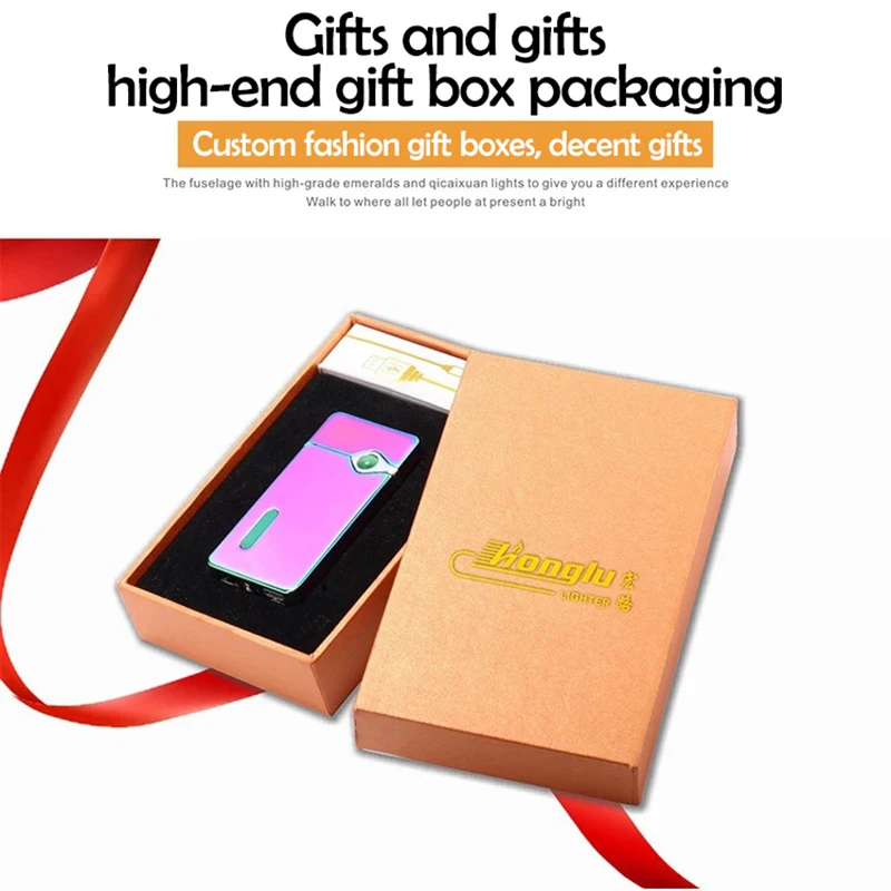 USB Charging Lighters Tungsten Flameless Premium Lighter Cigarette Sensor Touch Screen Hollow Ignition Port | Дом и сад