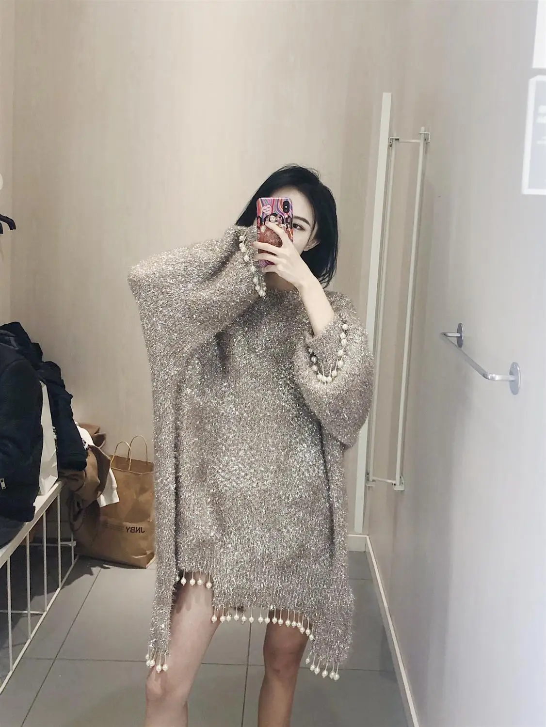 Женский свитер с бусинами и кисточками от ветра топы новинка 2020 зимние женские