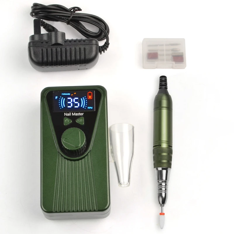 

New Multi-Function 35000RPM Rechargeable Portable Electric Nail Drill Machine Manicure Pedicure Set Nail Tools
