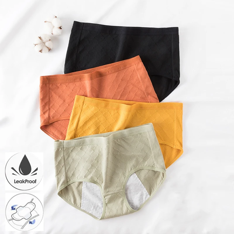 

Menstrual Panties Leak-proof Underwear for Women Cotton Panties for Periods Large Size Seamless Panties for Women Mid-waist