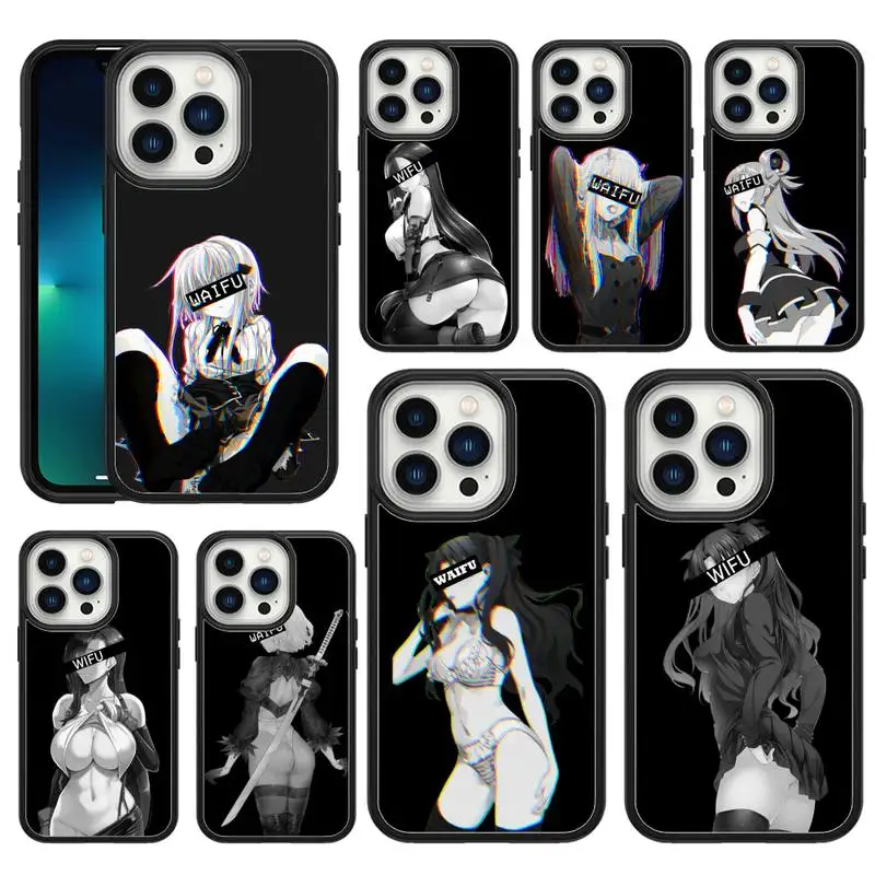 

Hentai Harajuku Anime Girl hot Phone Case For iphone 12 11 x xs xr 8 7 6 5 se plus promax PC&TPU soft Cover Fundas