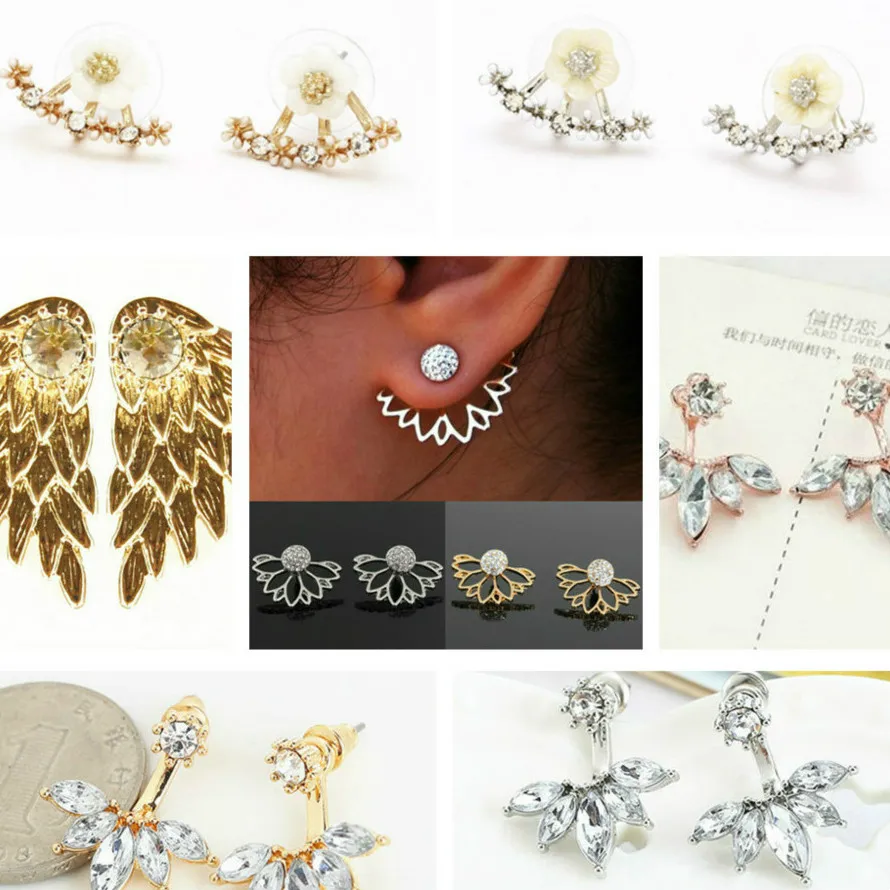 Привлекательные металлические дизайнерские серьги для женщин круглые с