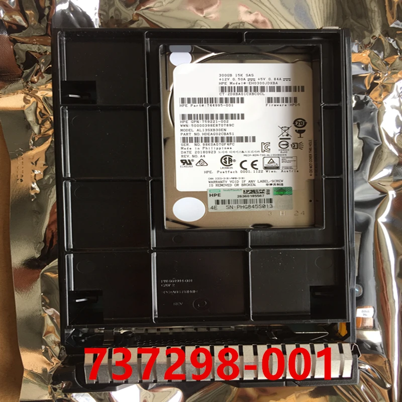 

Original New HDD For HP 300GB 3.5" SAS 12 Gb/S 64MB 15000RPM For Internal HDD For Server HDD For 737261-B21 737298-001