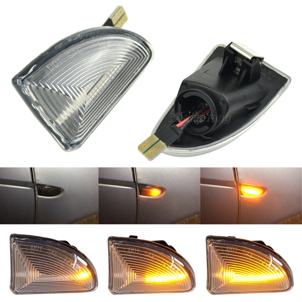 

For Mercedes-BENZ Smart Fortwo W451 Coupe/Cabrio 2007-2014 LED Dynamic Blinker Side Marker Turn Signal Light Repeater Indicator