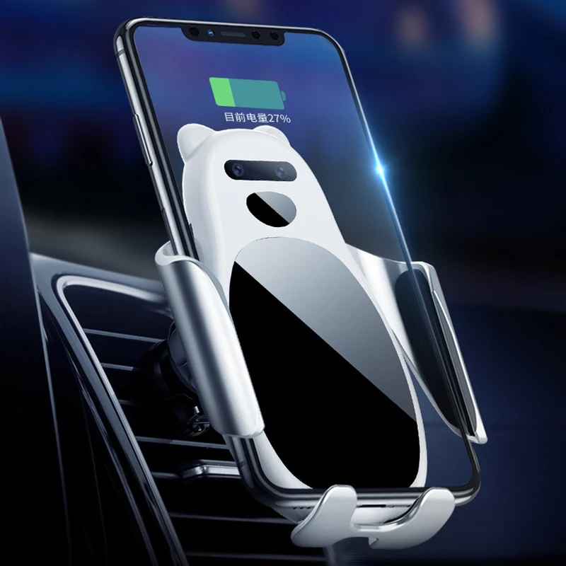 15 Вт Qi Беспроводное зарядное устройство автомобильное индукции Voiture для iPhone X XR XS