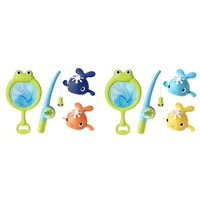2set bath toys magnetic fishing games wind up swimming whales water table pool bath fun time bathtub tub toy 1 2