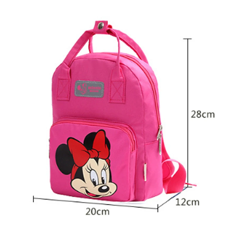 Disney Mickey Minnie Mouse Kids Girls Boy Backpack School-Bags Cartoon New Children Backpacks Kindergarten Nursery BookBag Gift