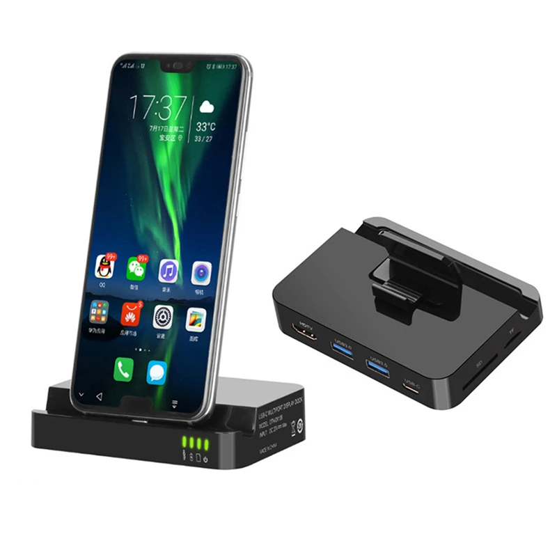 LHMZNI usb-хаб док-станция USB-C к HDMI USB3.0 док-станция адаптер питания type-C Расширительная док-станция для huawei P20P30 Pro samsung S10S9