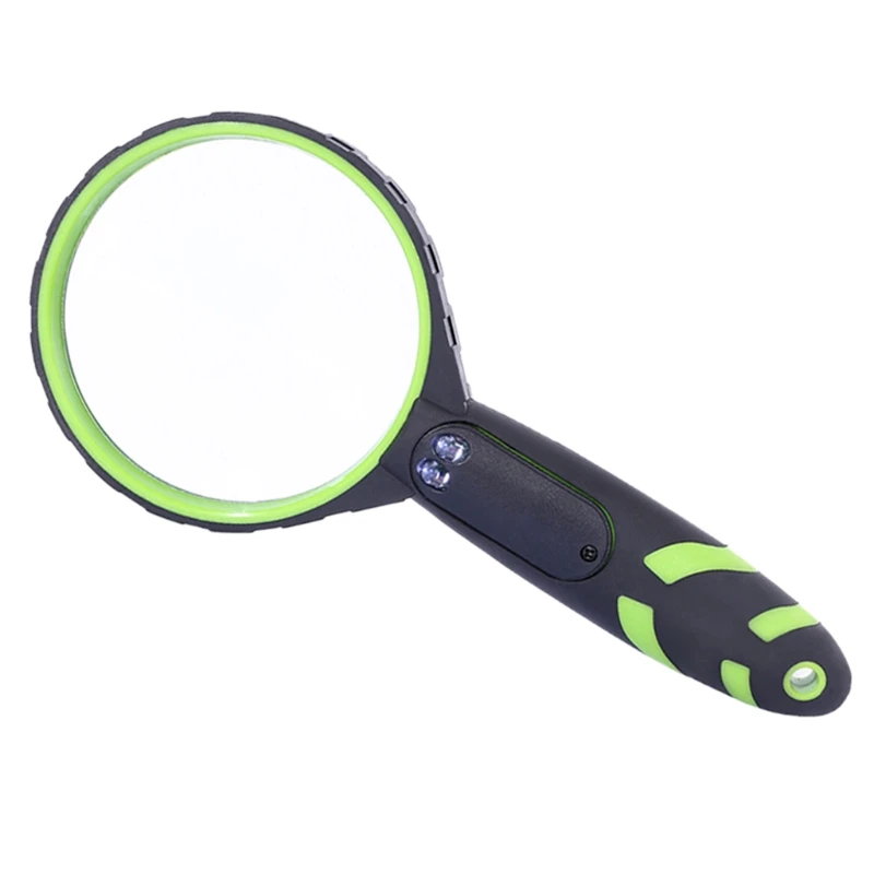 

Magnifying Glass 10X Handheld Reading Magnifier for Seniors Kids with LED Lights U7EA