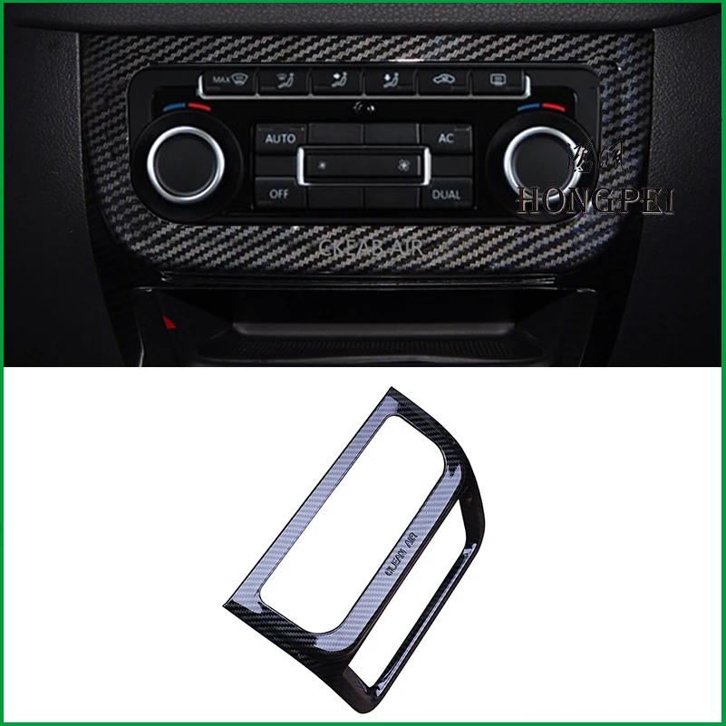 

Car styling For Volkswagen VW Tiguan 2012-2015 Interior AC AIR Condtioner SWITCH CONTROL PANEL COVER STICKER TRIM Accessories
