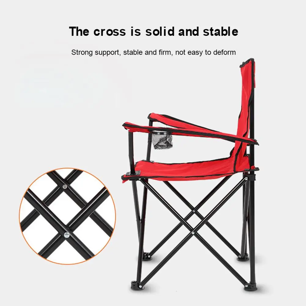 Satin Al Katlanabilir Kamp Sandalyesi Taşınabilir Tailgating Sandalye Ile 2 Bardak Tutucu Yetişkinler Quad Sandalye Saklama çantası Için Yürüyüş Balıkçılık Plaj