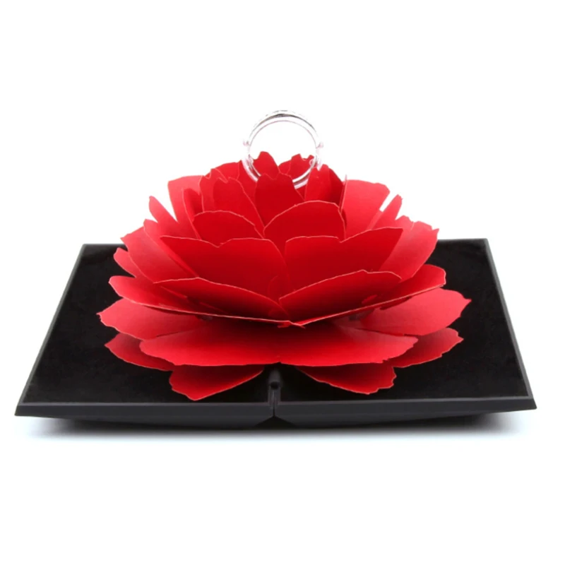 Складная коробка с розами для женщин 2019 креативный бумажный чехол хранения
