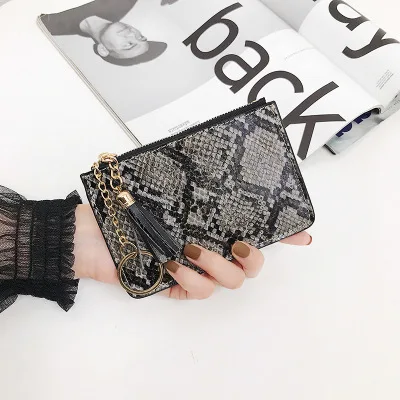 Чехол-клатч для кредитных карт из искусственной кожи со змеиным узором | Багаж и