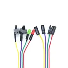 Тонкий 68 см ATX компьютерный кабель питания для материнской платы с кнопкой включениявыключения и сброса питания со светодиодный светильник кой