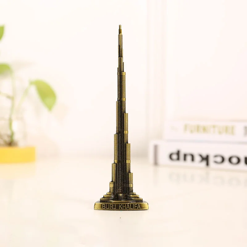 Металлическая статуэтка башни эрмакова Бурдж Халифа Дубаи скульптура в виде
