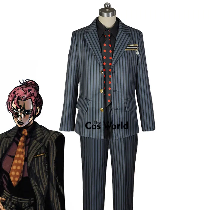 Костюм униформа из блейзера с надписью Невероятные приключения Джоджо|Костюмы