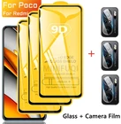 Защитное стекло для Xiaomi Poco X3 Pro, защита экрана Poco X3 Pro NFC F3 M3 GT F2, пленка для камеры