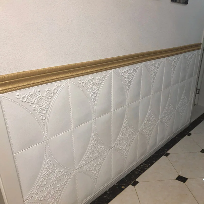 

Home Wall Trim Line Skirting Border 3D Pattern Sticker Decoration Self Adhesive Durable Waterproof Strip Wall Stickers Floor