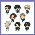 Аниме; Обувь для косплея по аниме атака на Титанов Armin Arlert Mikasa Eren Jager версии с подвесками в виде милых акриловых цветов Брелок-подвеска брелок в подарок