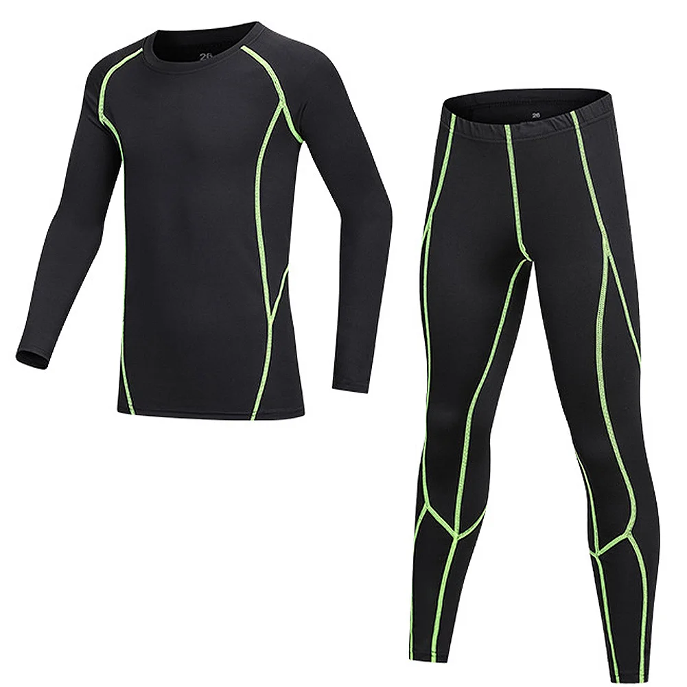 Boys Tracksuits Sets Breathable Sportswear for Girls Training Suits Quick-Dry Running Long Sleeve Clothes Outdoor Sports Tights