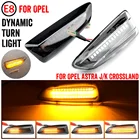Светодиодный динамический боковой габаритный указатель поворота для Opel Astra J, Astra J, K, Zafira C, Insignia B, Grandland X, 2 шт.