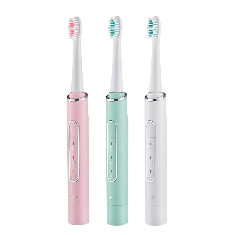 

Sonic Electric Toothbrush Wireless USB Charging Soft Bristle Adult Cleansing Two In One Electric Toothbrush