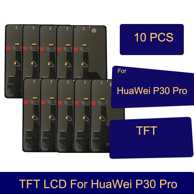 

Wholesale 10 Piece/lot 6.47" Screen For Huawei P30 Pro LCD Display Touch Screen Digitizer For Huawei P30Pro VOG-L29 VOG-L09