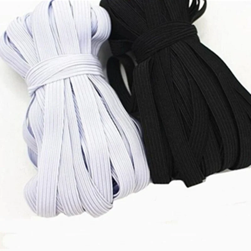 NEW 5 Yards 6mm Hight-Elastic Bands Spool Sewing Band Flat Elastic Cord Diy Handmade Materials | Украшения и аксессуары