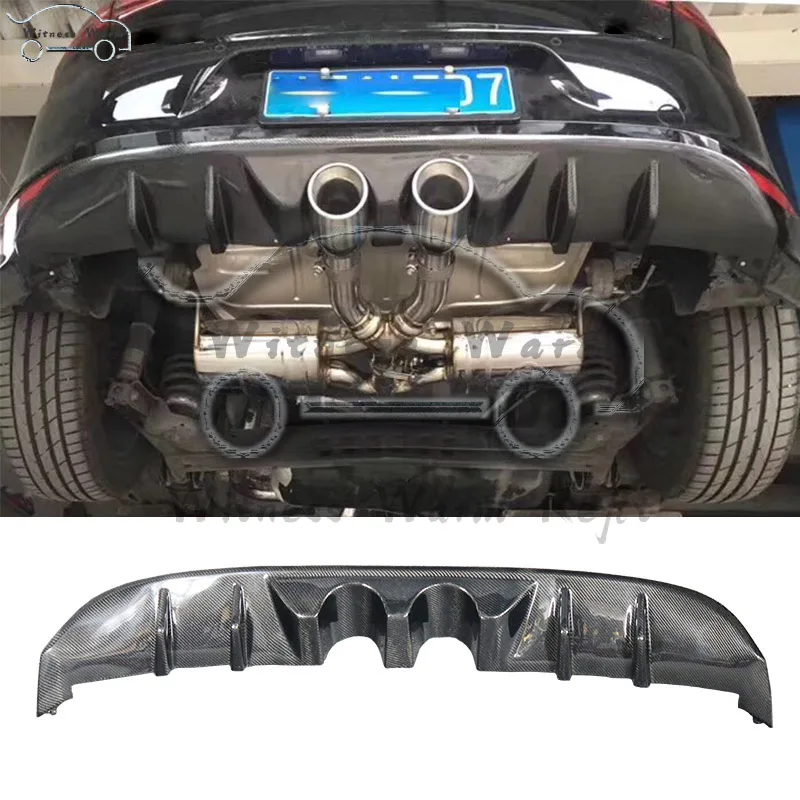 Углеродного волокна диффузор, губа на задний бампер для Volkswagen Golf 7 MK7 RLINE бампер R20 Стиль