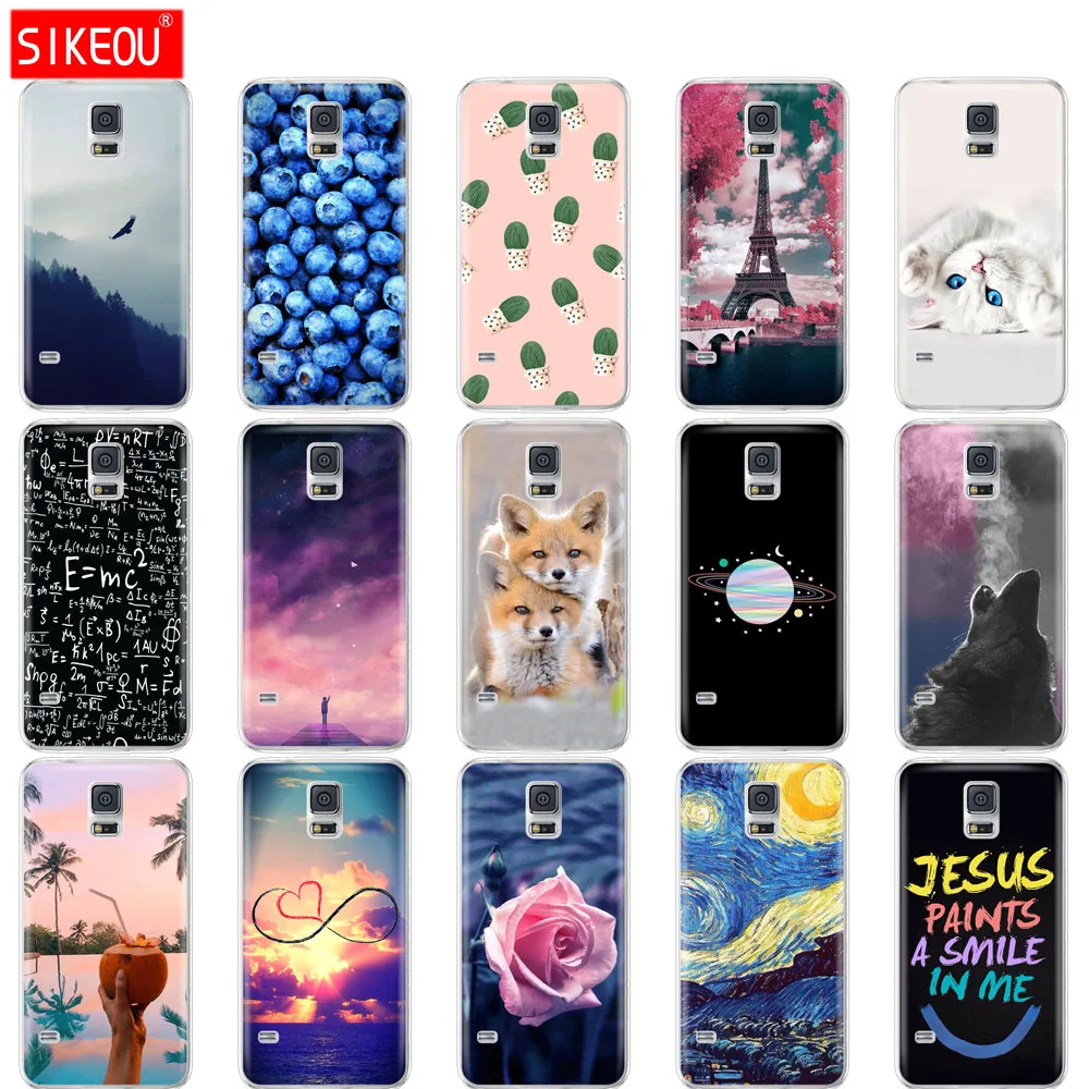 Силиконовый чехол для Samsung Galaxy S5 телефона S 5 i9600 | Мобильные телефоны и аксессуары