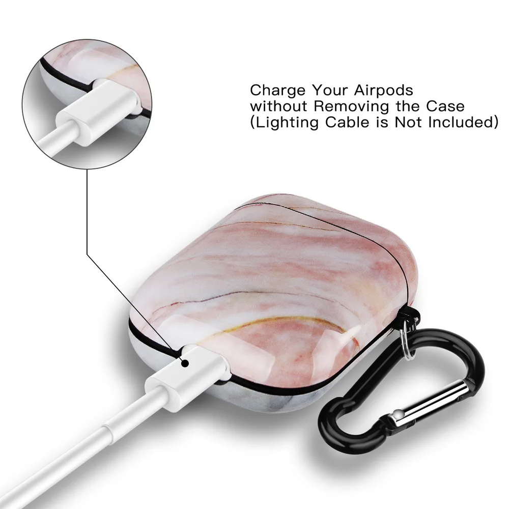 Netarlier модный ТПУ мягкий чехол для наушников Apple Airpods 1 2 защитный глянцевый IMD