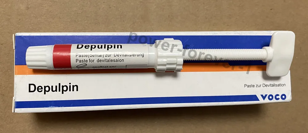 3g/SyringeX2 VOCO Depulpin Dental Pulp Devitalizer Devitalization Paste Devitalizing Agent Endodontic Antipulp Non-arsenic
