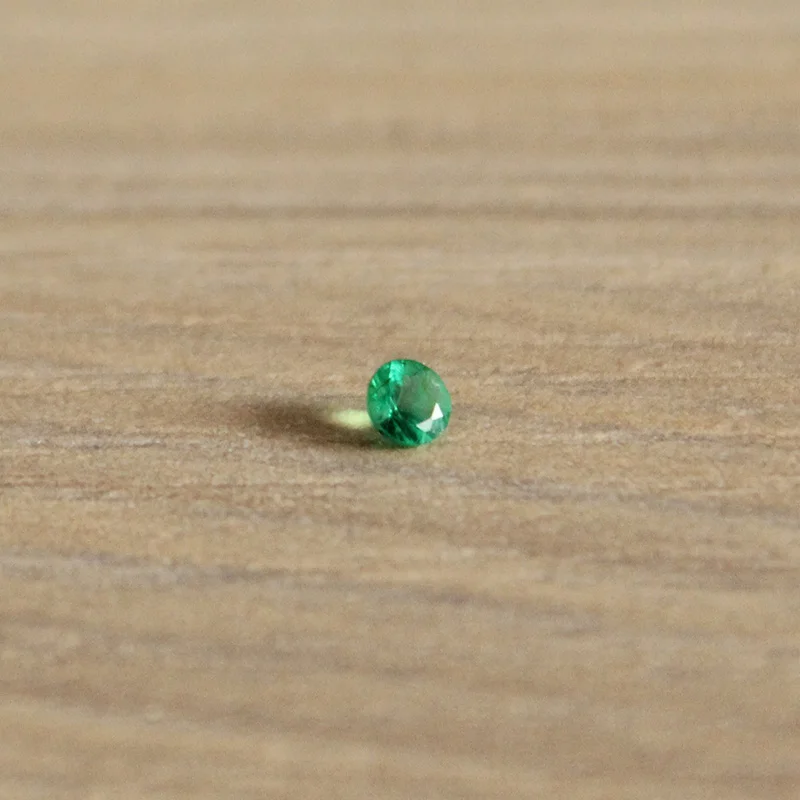3 мм круглый натуральный изумруд Свободный Камень SI класса 100% Колумбии для