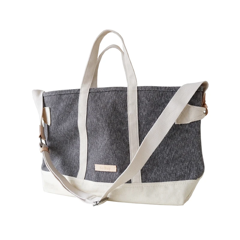 Оригинальная кожаная сумка ручной работы 24 унции тяжелая текстильная женская