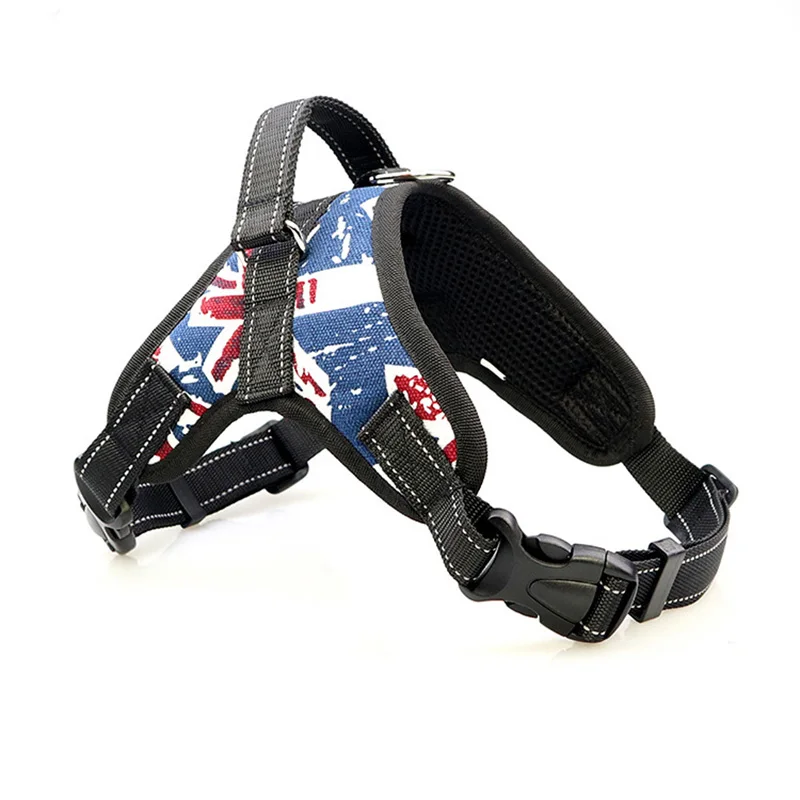 

A01-A05Nylon Heavy Duty Dog Pet Harness Collar Adjustable Padded Extra Big Large Medium Small Dog Harnesses vest Dogs Supplies