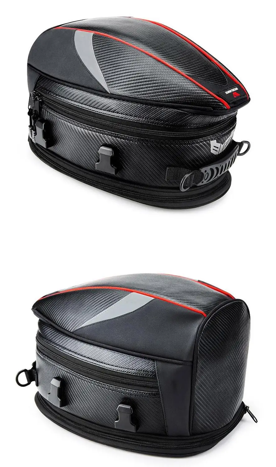 

Motorcycle Seat Bag High Capacity Rider Luggage saddle tank Tail Bag Waterproof Motorcycle Back Seat Bag Durable Rear Bag