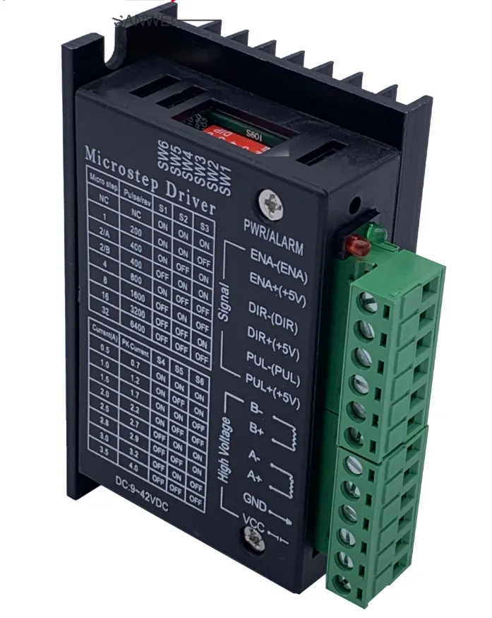 3 шт. драйвер шагового двигателя TB6600 для Nema 23 34 42/57/86 17 4A DC 9-40 В 1-осевой шаговый