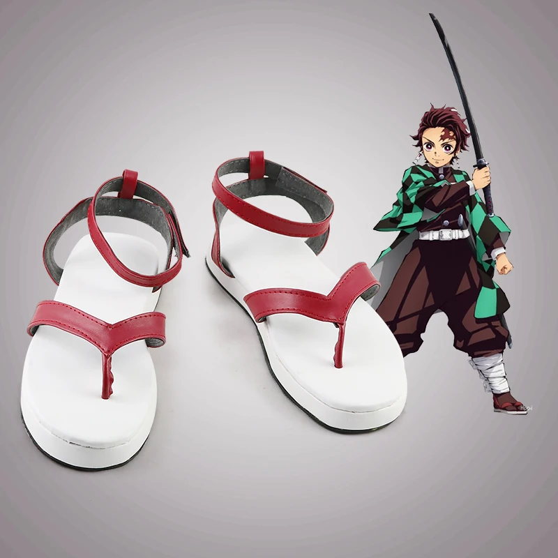 Demon Slayer: Kimetsu No Yaiba Kamado Tanjirou обувь для косплея взрослые мужские и женские ботинки на