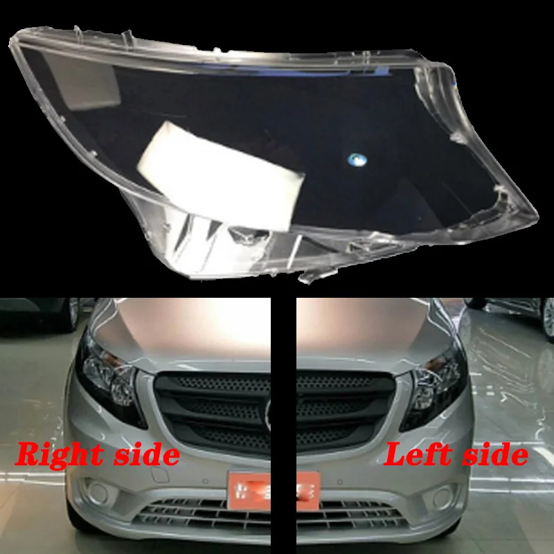 For Mercedes-Benz GLK 2013- front headlamps transparent lampshades lamp shell masks headlights cover lens Headlight glass