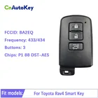 Смарт-ключ CN007087 для Toyota Rav4, 3 кнопки, чип BA2EQ P1 88 DST-AES, 433 МГц, 89904-42180, 89904-42321, без ключа