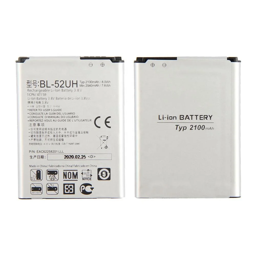 PINZHENG 2100 мА/ч BL-52UH Батарея для LG Spirit H422 D280N D285 D320 D325 DUAL SIM H443 Escape 2 VS876 L65 L70 MS323