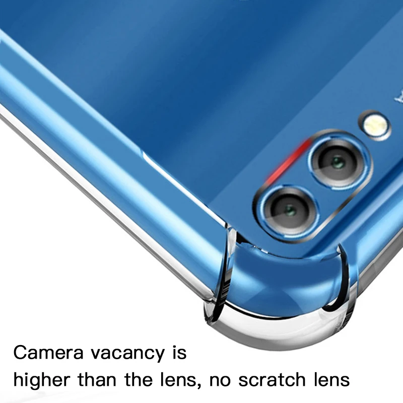 Модный силиконовый прозрачный чехол с четырьмя углами воздушной подушки для