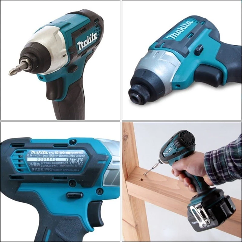 Makita TD110DZ TD110D 10 8 в 12 В Макс CXT литий-ионный беспроводной ударный Электрический