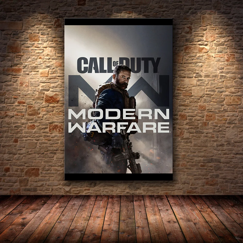 Call of Duty Современная война стены искусства холст постер и принт полотно с рисунком