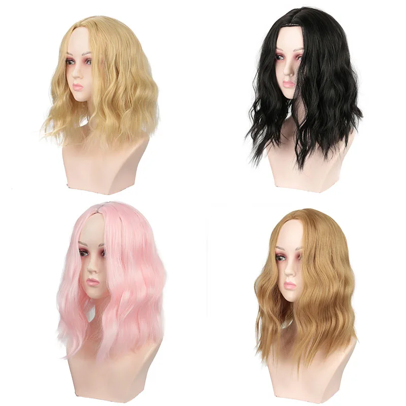 Короткие волнистые синтетические волосы Доступно 4 цвета женский термостойкий