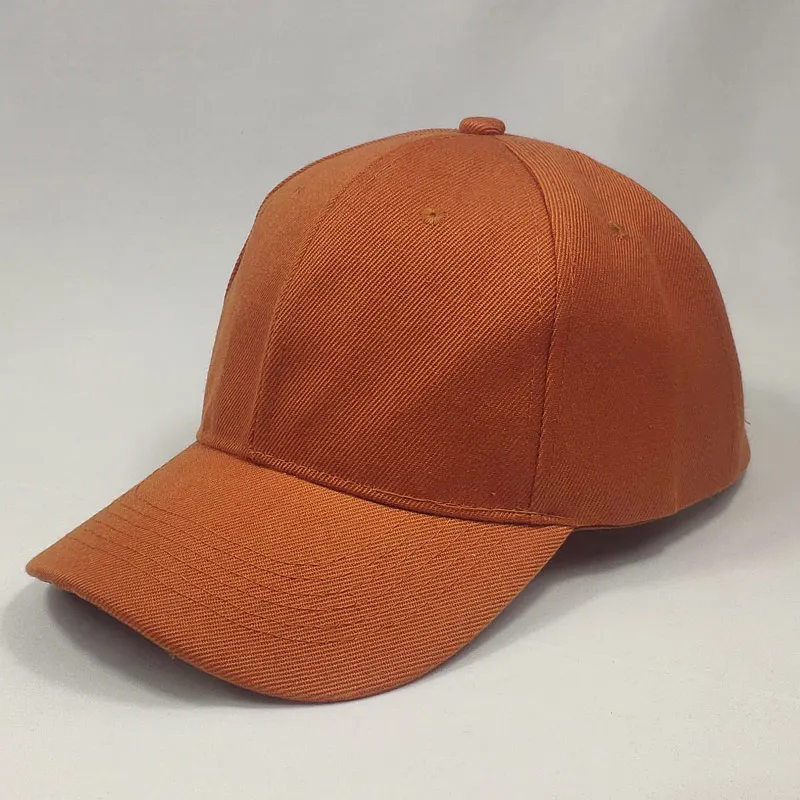 Color C Для мужчин Для женщин 6 Панель плотная Бейсбол Кепки регулируемый Solid Twill Шапки оранжевого цвета — красный, синий, черный коричневый, серый - Цвет: Color C