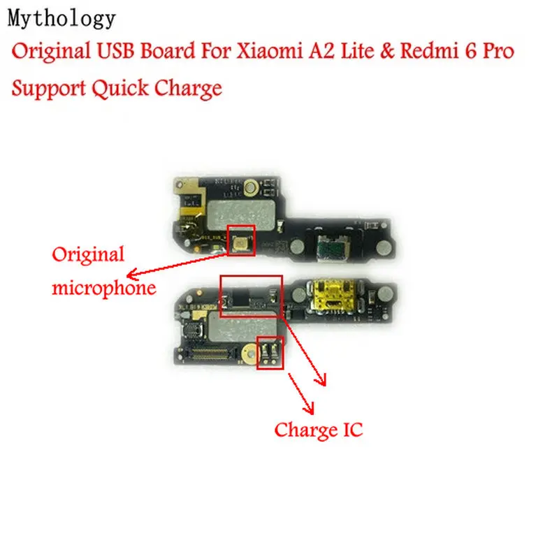 Мифологический оригинальный для Xiaomi mi A2 Lite USB плата гибкий кабель док коннектор