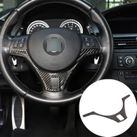 for bmw m3 e90 e93 2007 2013 steering wheel patch real carbon fiber soft 1 piece set of car interior modification accessories