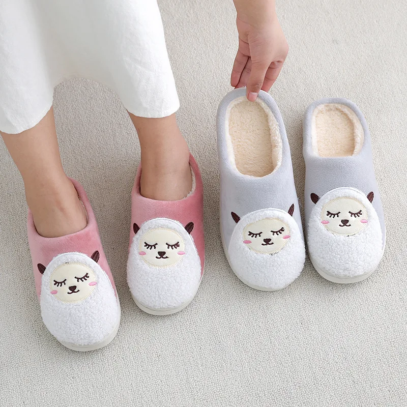 Зимние женские тапочки домашние из овечьей шерсти зимняя теплая Домашняя обувь